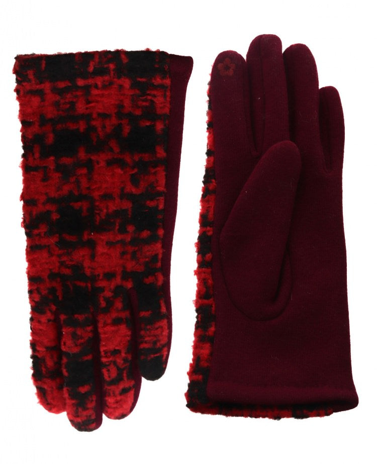 Classic Red Buffalo Plaid Touchscreen Gloves