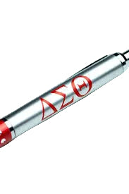 Pen with Delta Sigma Theta logo on a white background