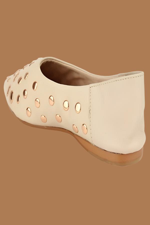 Blush Studded Flat