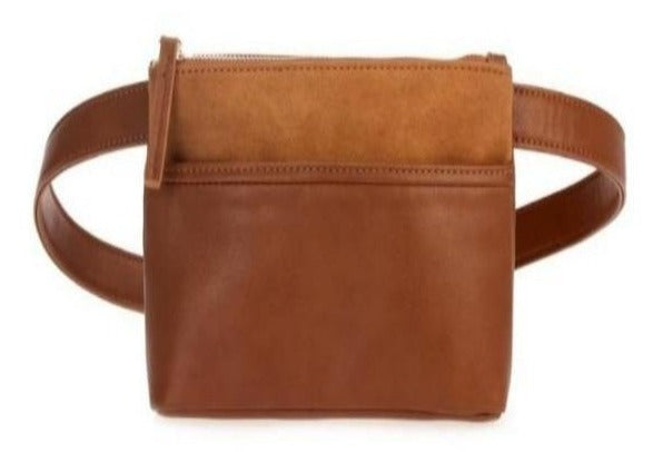 Brown Belt leather Pack purse