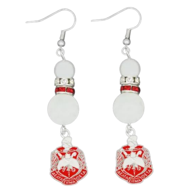 DST Pearl Earrings w/ Shield
