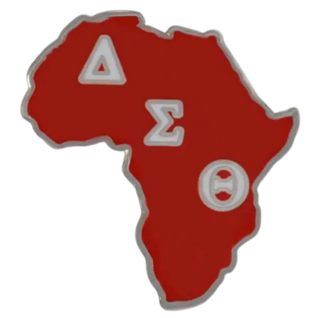 Delta Sigma Theta Africa lapel pin