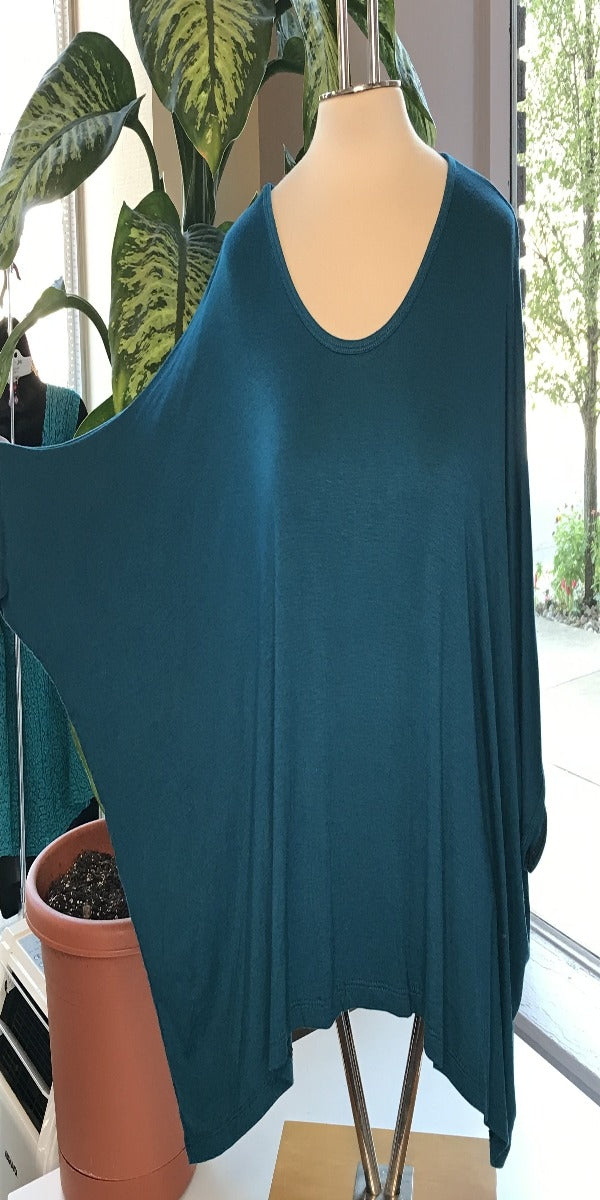 Teal Free Size Crop Top