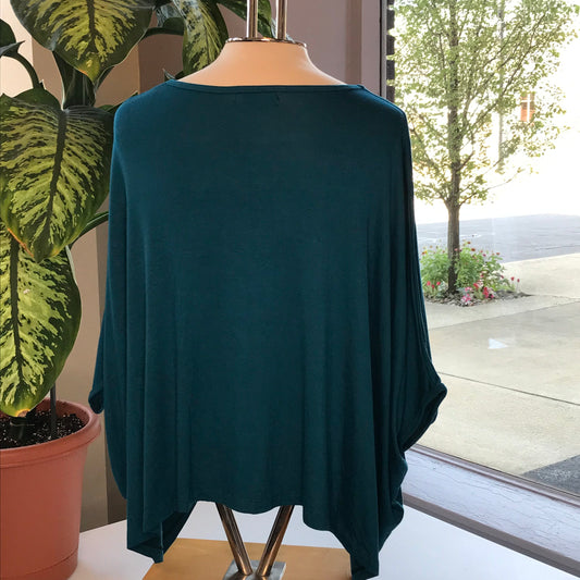 Teal Free Size Crop Top