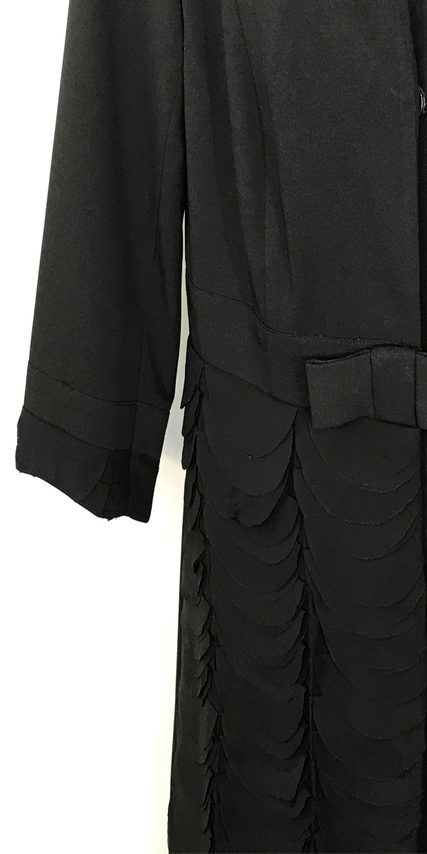 Black Blazer with Ruffled Bottom