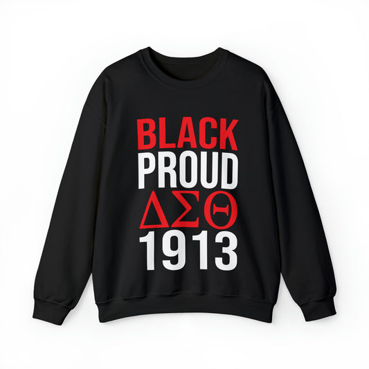 Black Proud Delta Sigma Theta 1913 Unisex Jersey Long Sleeve Tee