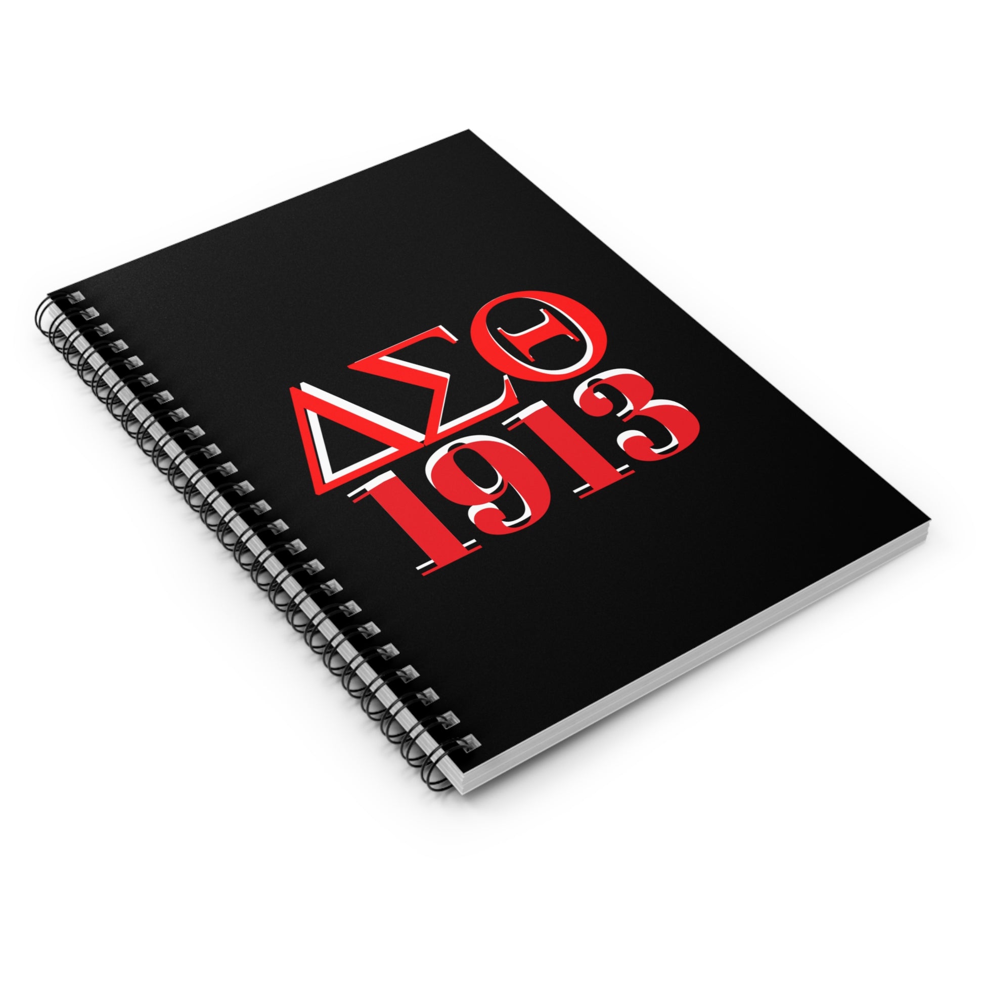 Red and White 1913 DST Spiral Notebook - Ruled Line