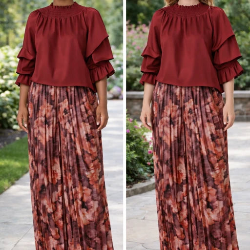 Textured Zip-Up Jacket with Contrast Sleeves