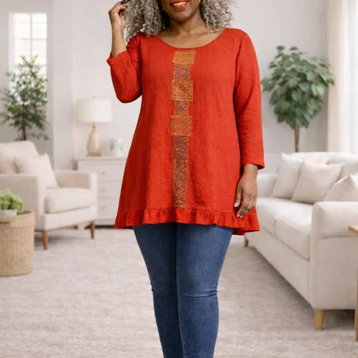 Textured Zip-Up Jacket with Contrast Sleeves