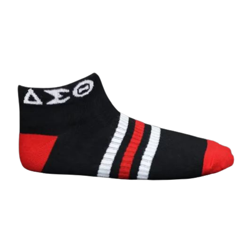 DST Ankle Socks - Red With White 