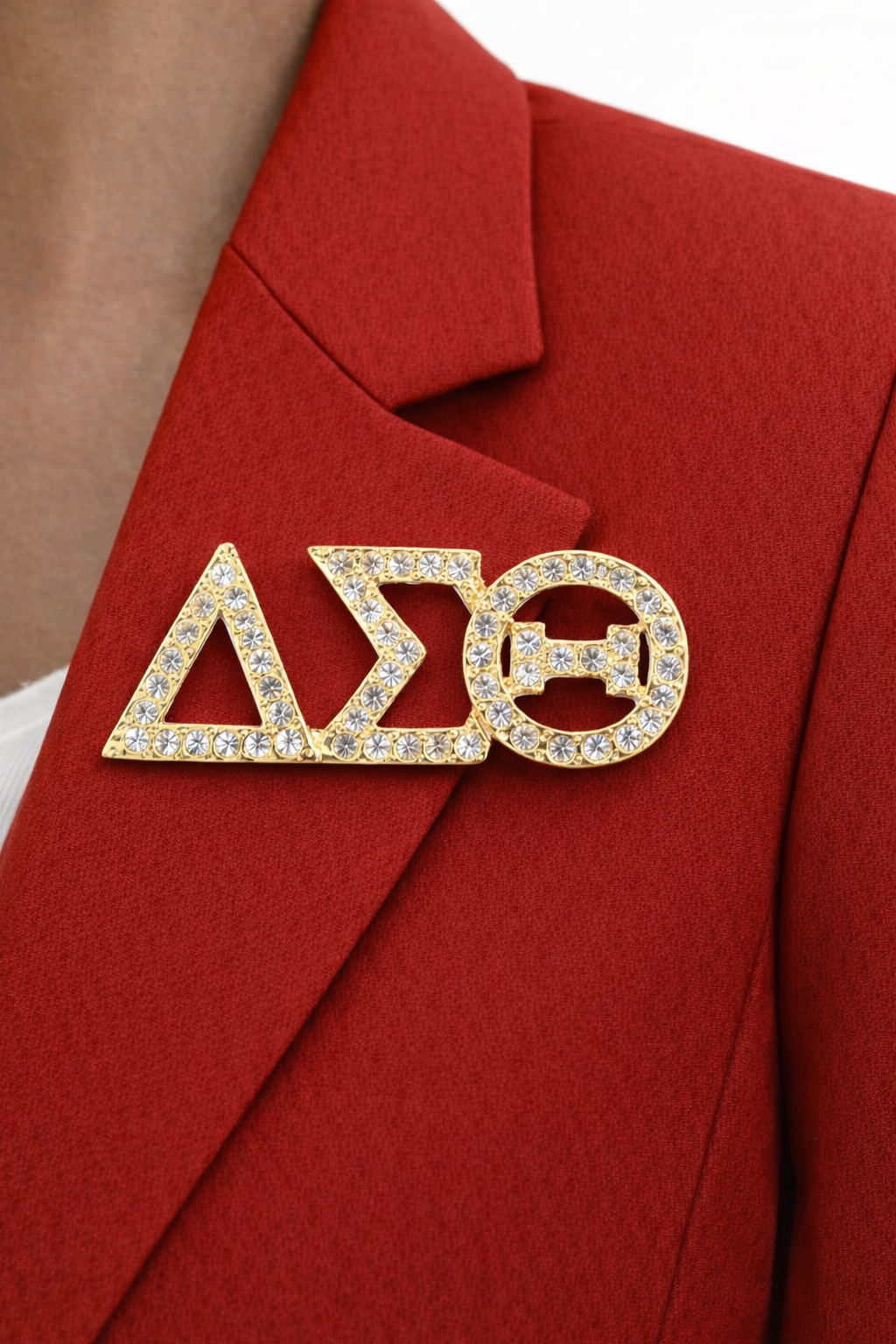 Delta Sigma Theta 1913 Austrian Crystal Gold Pin