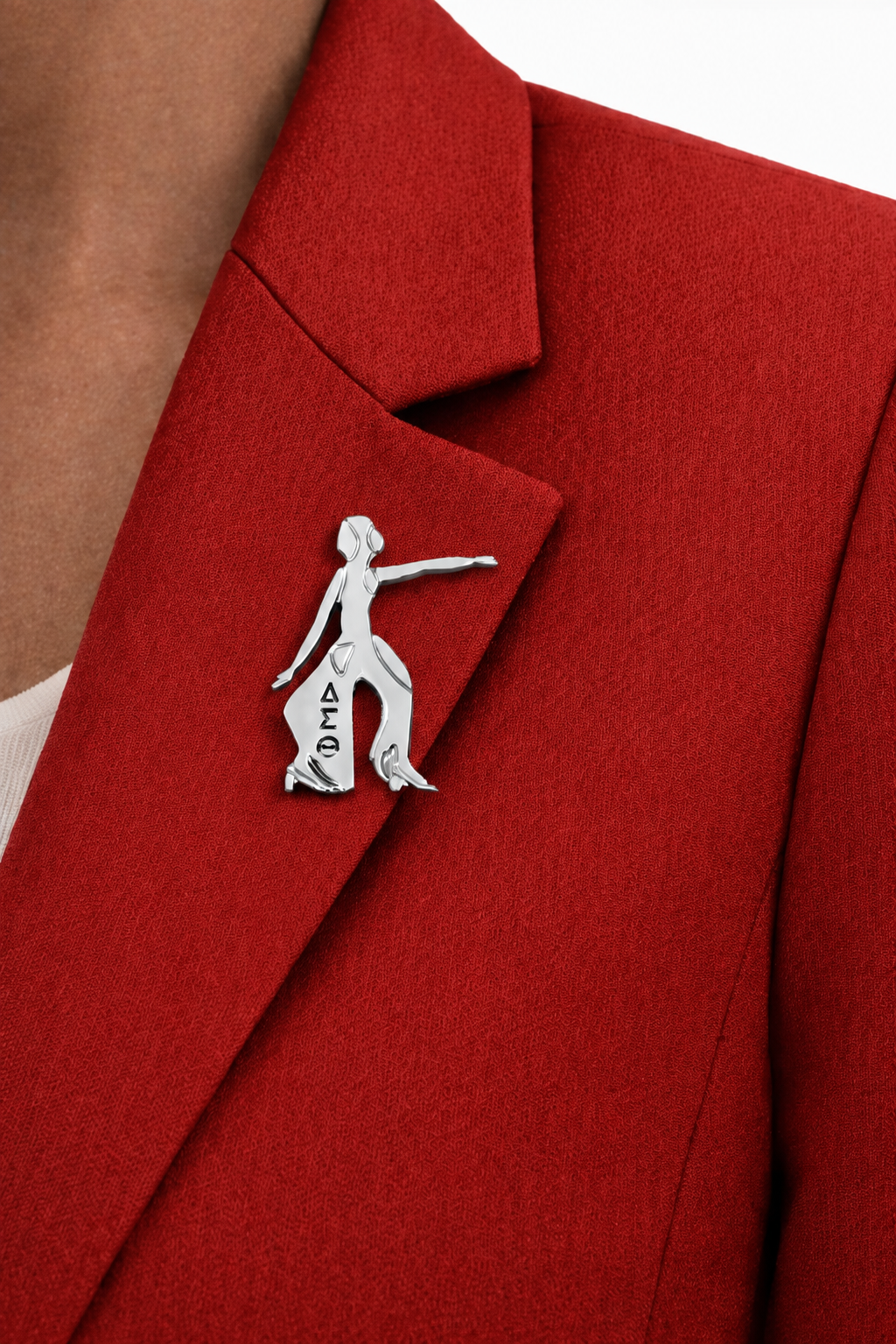 Delta Sigma Theta Silver Fortitude Lapel Pin