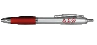 Pen with Delta Sigma Theta logo on a white background
