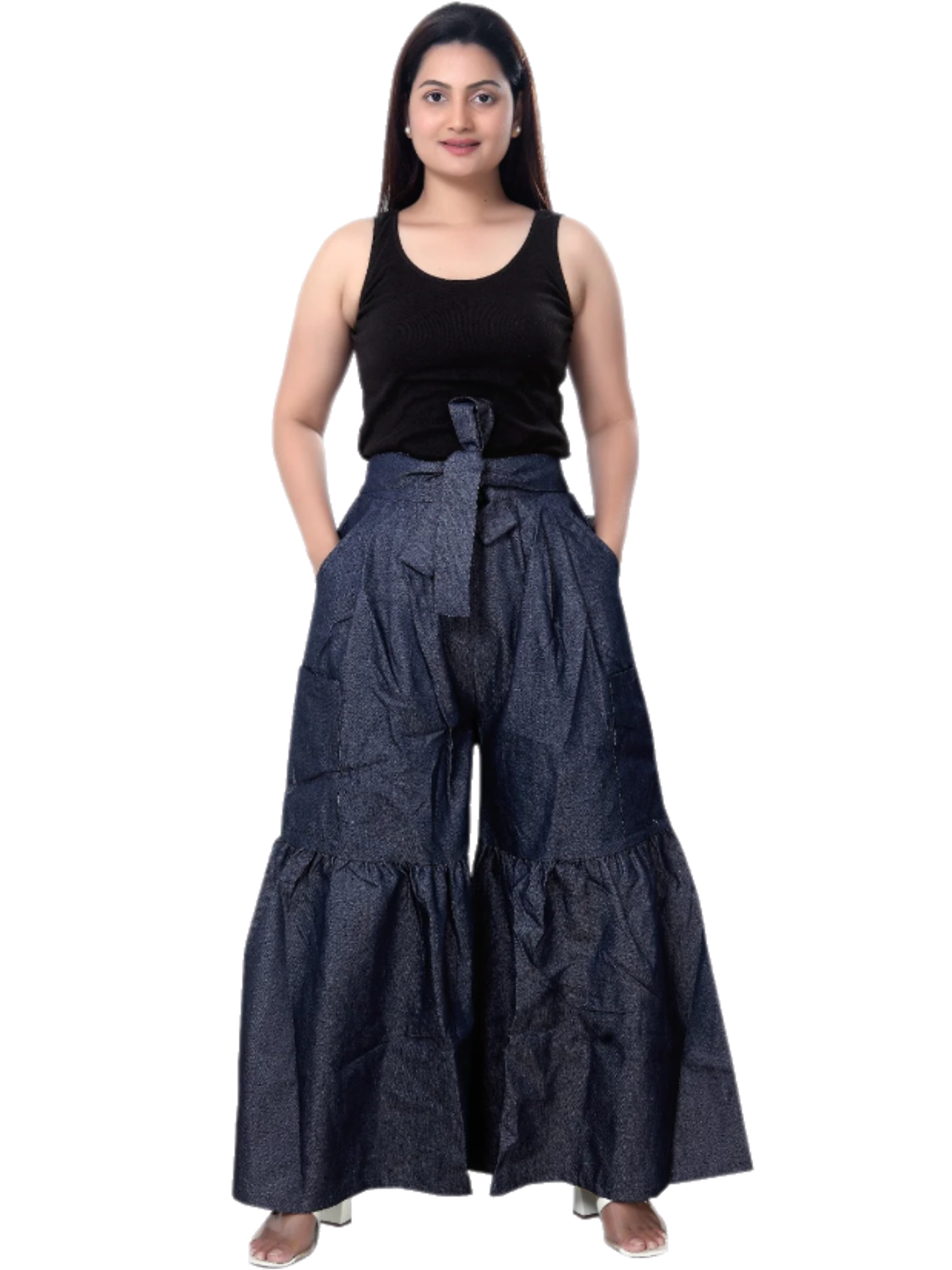 Denim Wide Leg Pant 