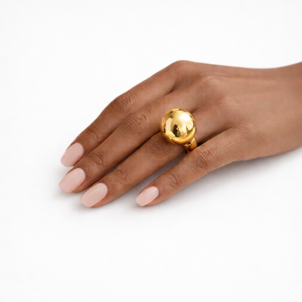 Gold Dome Statement Ring