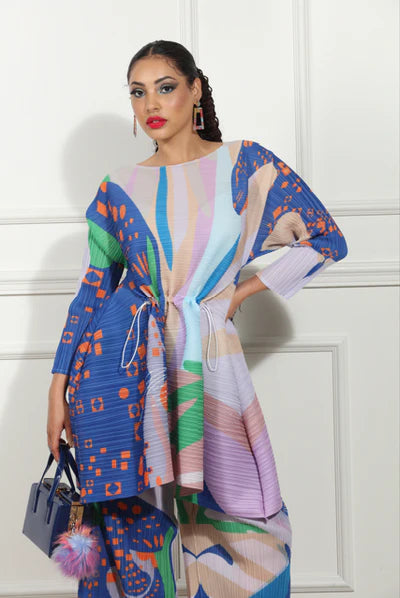 Luxe Moda Abstract Print 2-Piece Set