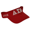 Delta Sigma Theta Crimson Embroidered Visor Hat