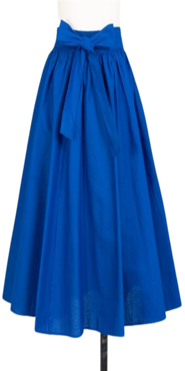 Royal Blue Length Skirt and Head Wrap