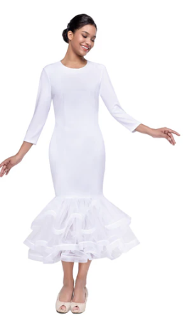 Three Quarter Sleeve Trumpet Dress