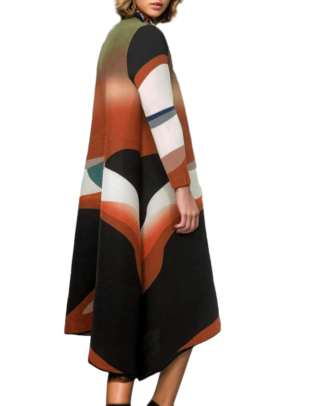 Multi color Aline long sleeve dress