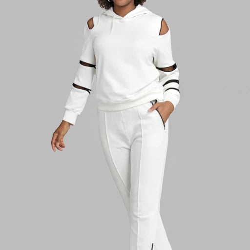 Textured Zip-Up Jacket with Contrast Sleeves