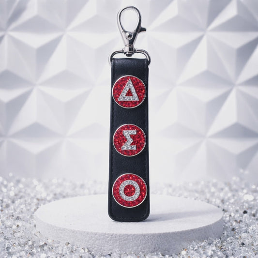 Delta Sigma Theta Leather Key Ring