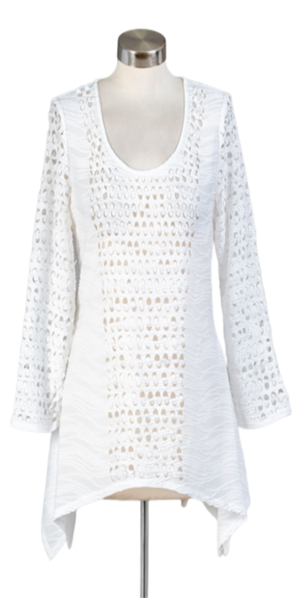 White Laser Cut top
