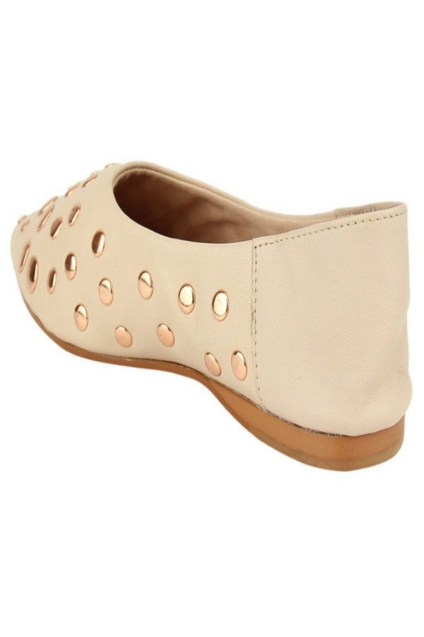 Blush Studded Flat