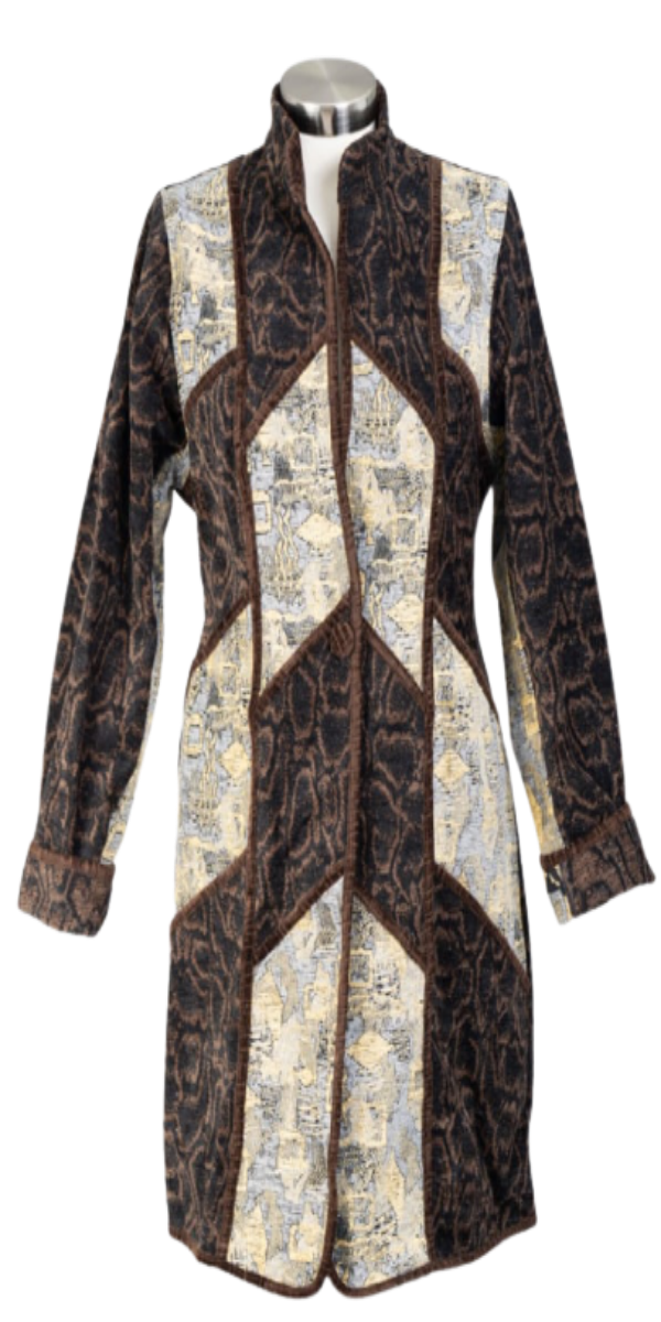  Brown and Cream Brocade jacket