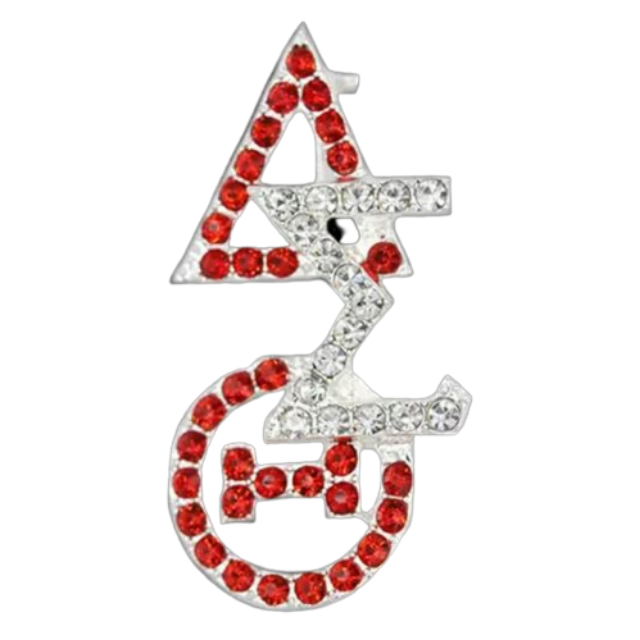 DST Crystal Overlap Letters Pin