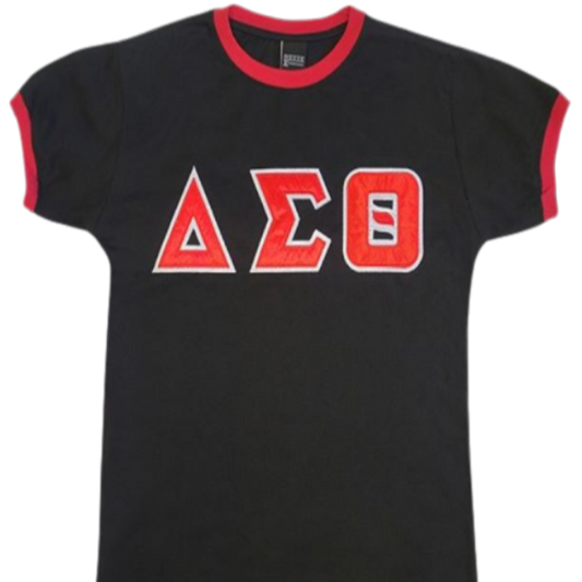 DST Black Ringer Tee Shirt