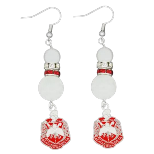 DST Pearl Earrings w/ Shield