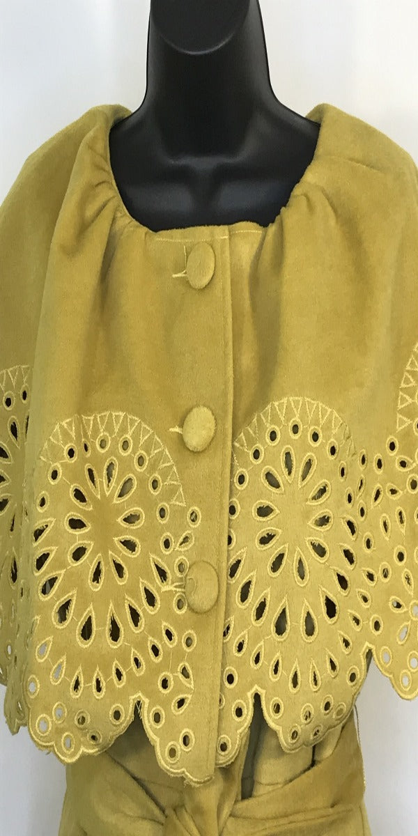 Mustard Capelet Coat/dress