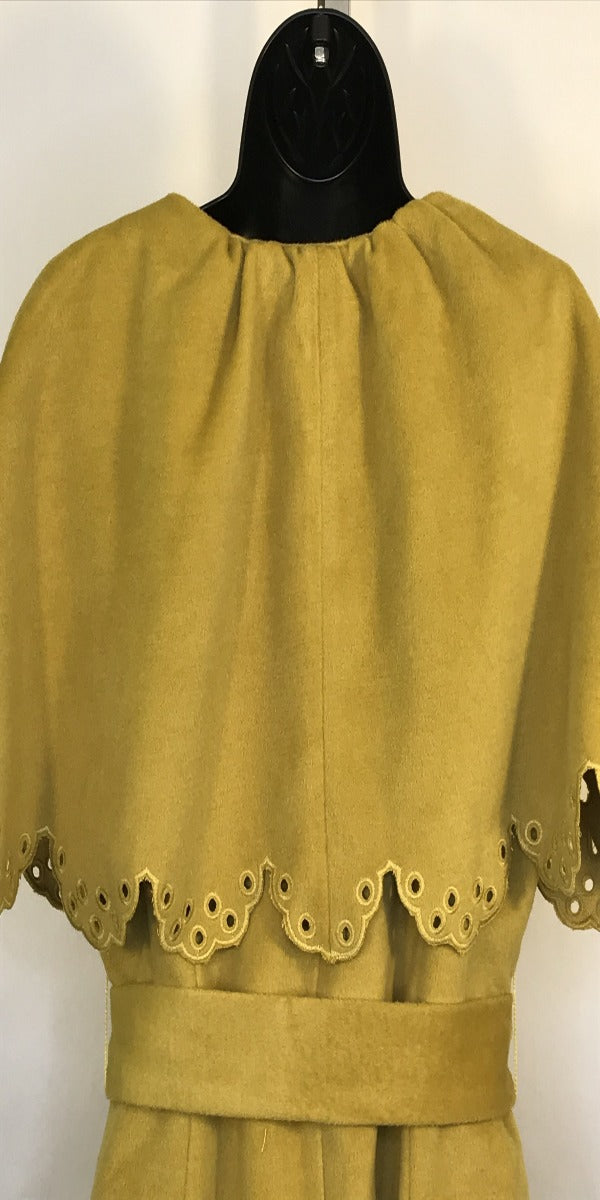 Mustard Capelet Coat/Dress