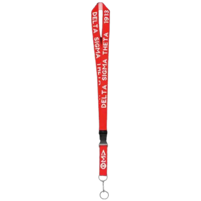 DST Woven Lanyard W/Break Away Crossing Gifts Delta Sigma Theta Sorority Gifts Delta Sigma Theta Sorority 1913 J13 DST