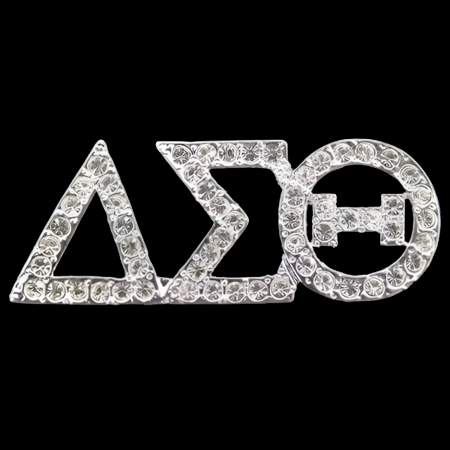 Silver DST Austrian Crystal Silver Pin