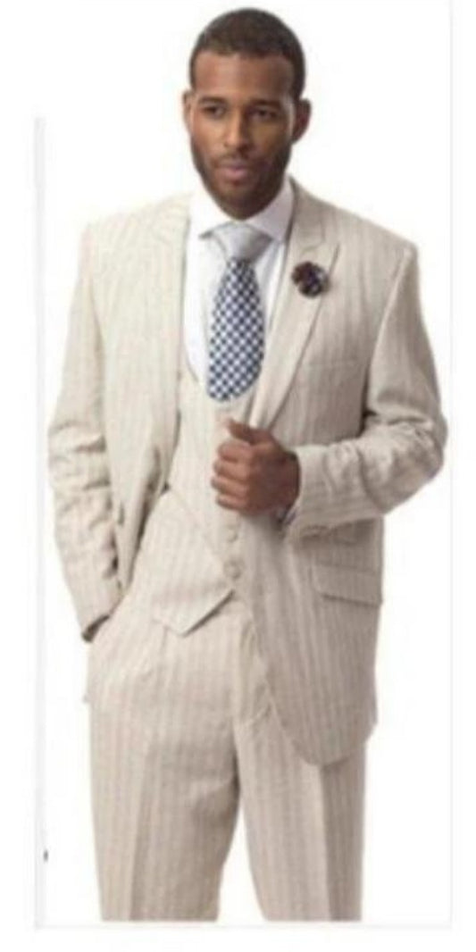 Tan Men's Two-Piece Suit